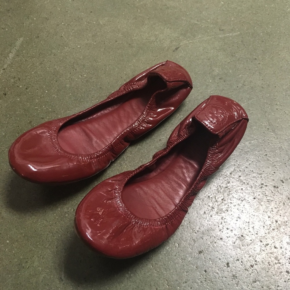Tory Burch Red Flats Shoe Size 8.5 - Picture 2 of 7
